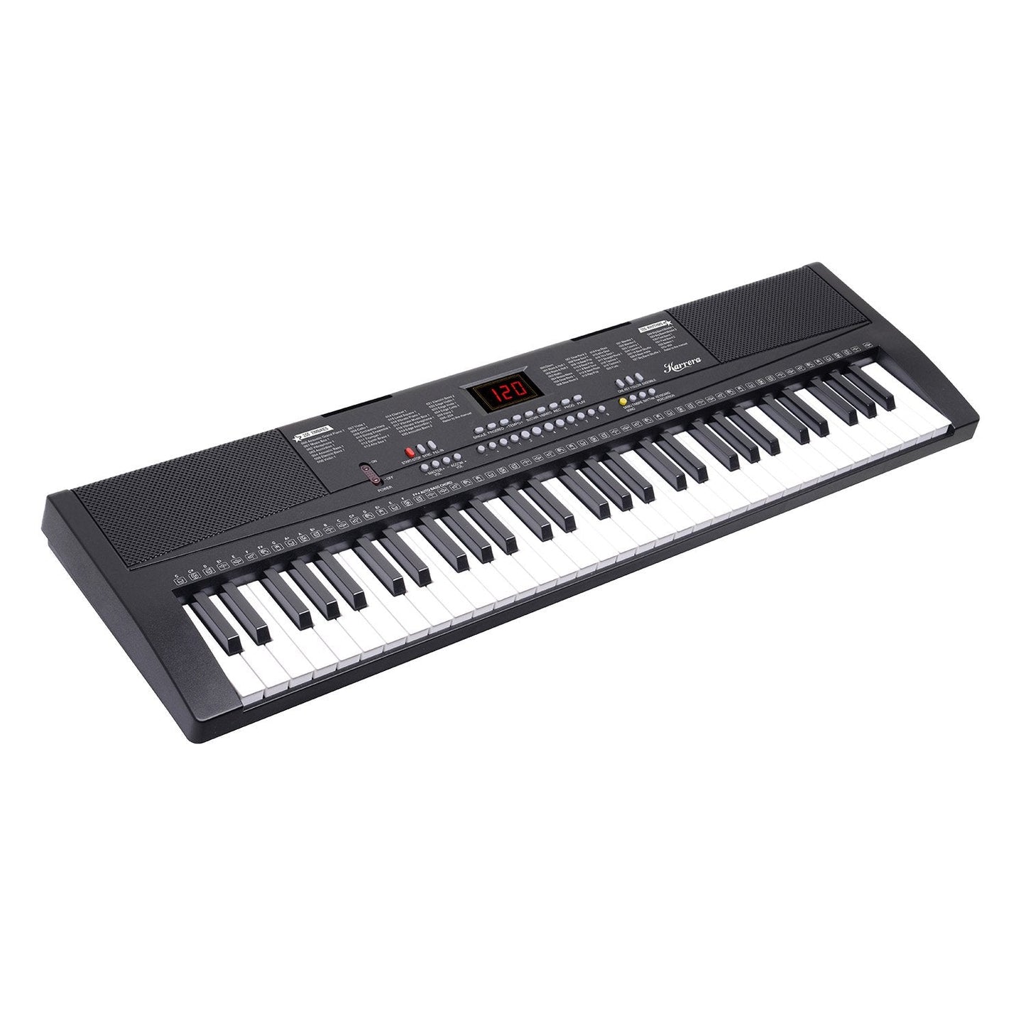 NNEDPE 61-Key Electronic Piano Keyboard 75cm - Black-1