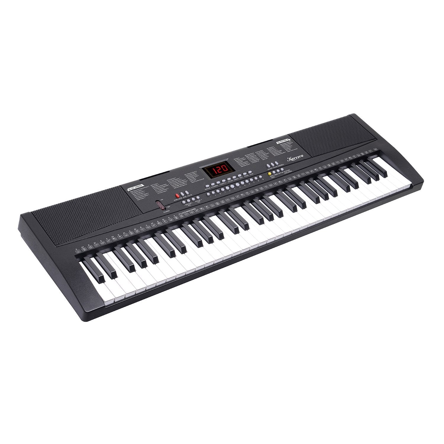 NNEDPE 61-Key Electronic Piano Keyboard 75cm - Black-1
